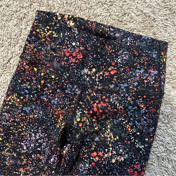 Lululemon Athletica Black Multicolor Leggings - Picture 3 of 7